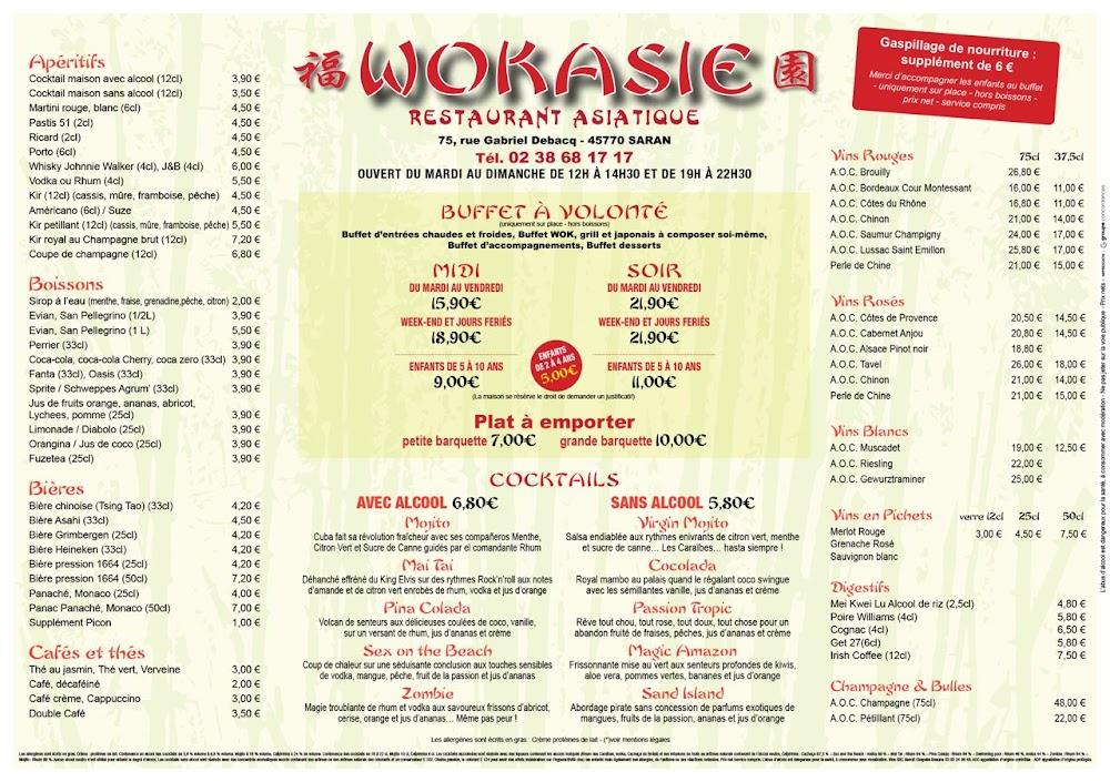 Wokasie - Menu Image 1